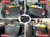 2 Piece Car Trash Can Organizer PU Leather, 8 L V1237-ZY-818-103