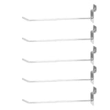 50Pcs Supermarket Shelf Hook Iron Strong Wear Resistant Flat Tip Peg Board Hook Slatwall Hanger V1294-YM0521-3114230037411