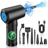 Cordless Electric Air Duster - 51000RPM Handheld Blower for PC Cleaning V1263-JX-7132