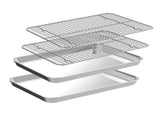 Kitchee 40.5x30.5cm Oven Baking Tray Cooling Rack 4 Piece Stainless Steel V238-SUPDZ-42208860667984