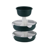 3 Tier Rotable Hot Pot Vegetable Tray Multifunctional Rotating Hot Pot Platter Fruit Snack Plate for V1294-YM0901-3117240227211