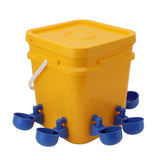Automatic Chicken Waterer Cup with 12L Handheld Barrel Poultry Drinking Equipemnt for Goose Duck V1294-YM0706-3111230182715