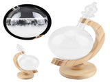 Storm Glass Creative Globe shaped Storm Glass Bottle Desktop Weather Station Weather Predictor V1294-YM0901-JY14682
