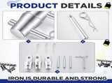 8 Pack Double Ended Conical Coupler with Clips Pin Truss Clamp DJ Stage Lighting Truss Pipe V1258-DP02-C-2867