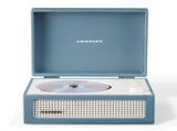 Crosley Voyager Portable Retro CD Player with Stereo Bluetooth Speakers, FM Radio - Washed Blue V398-CR3517A-WB