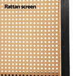 Artiss 3 Panel Room Divider Screen 151x180cm Rattan Brown RD-B-RAT01-3P-BR