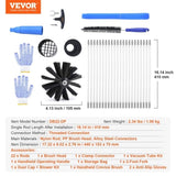 VEVOR 914.4CM Dryer Vent Cleaner Kit, 22 Pieces Duct Cleaning, Reinforced Nylon Dryer Vent V952-GDQJSPJK30YCJG6C2V0
