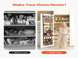 Over the Door Pantry Organizer, 9-Tier Pantry Organization and Storage, Heavy-Duty Steel Hanging V952-MGCCJ9CHS000PMUY7V0