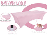 Kitchen Tablecloth 2 Pack Tight, Fitted, Washable and Wrinkle Resistant Stretch V1370-AZ4-01556