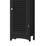Levede Tall Bathroom Cabinet Storage 166cm Tallboy Cupboard Adjustable Shelf BATH1015-BK-AU