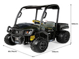 John Deere Midnight Black Gator XUV Kids Ride On Car Dual Seat 12V Battery IGOD0093