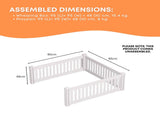 Rooster Farms 0.95m PVC Dog Play Pen Extension for Whelping Box 3 Side Enclosure V238-SUPDZ-41325270401104