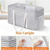 Foldable Shopping Tote with Metal Frame, 46 L V1237-ZY-908-099