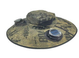 solar fan hat, solar powered hat, outdoor hat with fan, UV protection hat, wide brim hat, summer hat V1106-DSZ-001-123-WHT-3
