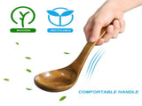 SKISUNO 1Set Soup Ladle Deep Soup Ladle Bamboo Material for Cooking and Serving Food 3.5 x 11 Inch V1189-WXFWAL-20260326-02419