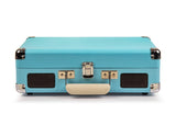 Crosley Cruiser Bluetooth Portable Turntable - Turquoise + Bundled Majority D40 Bluetooth Speakers V398-CR8005FMY-TU4