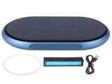 Blue Solar Air Purifier Aluminum Alloy USB Charging Car Air Cleaner for Home Car Living Room V1294-YM0901-3113210061011