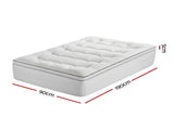 Giselle Bedding Single Mattress Topper 5cm Coral Fleece TOPPER-FLEECE-5-S