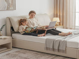 Artiss Queen Bed Frame Gas Lift Storage 3 Drawers Adjustable Headboard Platform Base BFRAME-G-APEX-Q-BG-ABC