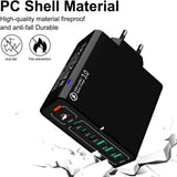 8 In 1 Waterproof Ports USB Fast Charger, Desktop Charging Station With Portable Multi-Port Charging V1366-AZ2-W-11458