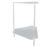 Acrylic End Table 2 Tier Corner Side Table Small Corner Table for Living Room Bedroom Balcony Easy V1294-YM0901-3116240024811