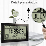 Auto Set Digital Wall Clock Battery Operated,Desk Clocks with Temperature,Humidity Display Digital V1189-WXFWAL-20260319-01142