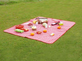 Picnic Mat Pad Waterproof Moisture Proof Picnic Blanket for Outdoor Camping Red White V1294-YM0901-3117200066612