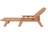 Chaise Chair, 181 kg Weight Capacity, 6 Positions Adjustable Patio Chair, Outdoor HDPE V952-HDPESLTYGDTYYCZAV001V0