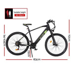 Everfit 27.5 Inch Electric Bike Mountain Bicycle eBike Battery 21 Speed EBIKE-C-275IN-ALU-BK