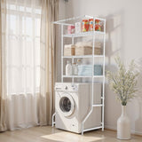 VEVOR Over Washer and Dryer Storage Shelf Single Row 3 Tiers Washer Rack White V952-LDXYJZJTJKDPTAU69001V0