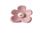 Cute Smiley Flower Ceramic Vase - Glossy Floral Shaped Decorative Vase, Modern Tabletop V888-ELOSUNG57131-3