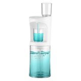 Automatic Mouthwash Dispenser for Bathroom Touchless with 18fl.oz Tank 2pcs Magnetic Cups USB V1294-YM0901-H49278W