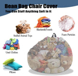 Bean Bag Chair for Kids Adults , Soft Lazy Sofa Bed Washable Storage Bean Bag V1370-AZ4-06541