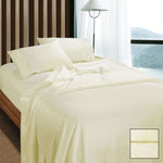 Ramesses 1100TC Egyptian Cotton Sateen Sheet Set Cream Queen V442-KIT-SHEETS-1100TCEGYPTIAN-CREAM-QS