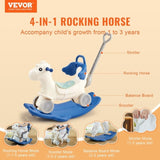 4 in 1 Rocking Horse for Toddlers 1-3 Years, Baby Rocking Horse with Detachable Balance Board, Push V952-ETYBMSLDGNKTHCEGGV9