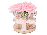 Rose Flower Lamp Rechargeable Touch Control Stepless Brightness Dimming 3 Color Temperature Cordless V1294-YM0901-3119240103011