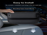 Premium Leather Car Seat Gap Filler Organizer , Clever Gifts for Car SUV Truck V1107-800-15724-BLK-2PCS