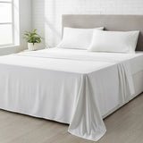 King Bed Sheet Set 1800 Series Microfiber, Deep Pocket, Soft & Breathable, White V63-953251