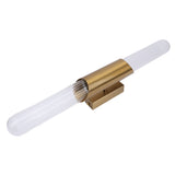 Wall Light Fixture Gold Brushed Metal Glass Lampshade Elegant Modern Wall Sconce with E26 Socket V1294-YM0901-3119240131411