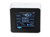 5 in 1 Air Quality Monitor Bluetooth APP Carbon Dioxide Detector USB Charging TVOC Temperature V1294-YM0523-3113220017311