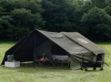 Dark Green Inflatable Camping Tent with Canopy, Large 4-6 Person, Waterproof, Heavy Duty Cabin V1337-B0H36JXSMF