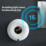 280ml Wall Mounted Foam Soap Dispenser Induction Charging Adjustable Foam Output White V1263-JX-7700