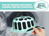 Baseball Cap Washer Frame Hat Shaper Cleaning Cage Protector Laundry Rack for Washing Machine and V1366-AZ2-W-28608