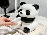 Ceramic Panda Tissue Box Holder - Creative Cartoon Napkin Dispenser for Home Decor V888-ELOSUNG13952