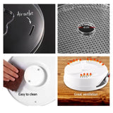 Devanti 5 Trays Food Dehydrator Fruit Dehydrators Pet Beef Jerky Dryer White FD-B-1142-5T-WH