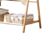Levede Clothes Rack Wooden Wardrobe Natural CR1005-NT