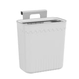 Hanging Trash Can Space Saving Stylish Plastic Small Waste Bin with Lid for Kitchen Bedroom Bathroom V1294-YM0901-3117240138111