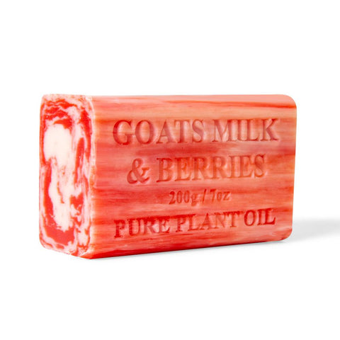 2x 200g Goats Milk Soap Bars - Berries Scent Pure Natural Australian Skin Care V238-SUPDZ-32088799576144