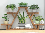 Upgraded Thick Wood Indoor Plant Stand with Flower Planter Shelves V767-ZJJ147-AU