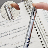 18X Geometric Metal Crinkle Pen Fidget,Stress Relief Metal Shape Shifting Switchpen,0.5mm V1369-AZ3-W-19089